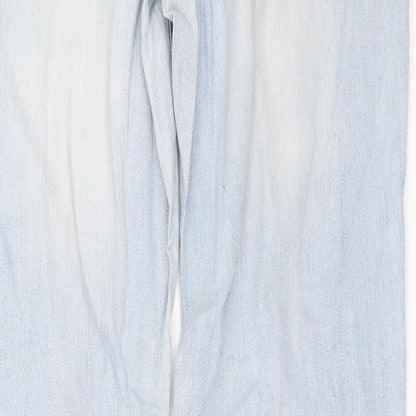 Mango Womens Blue  Denim Straight Jeans Size 44 L33 in