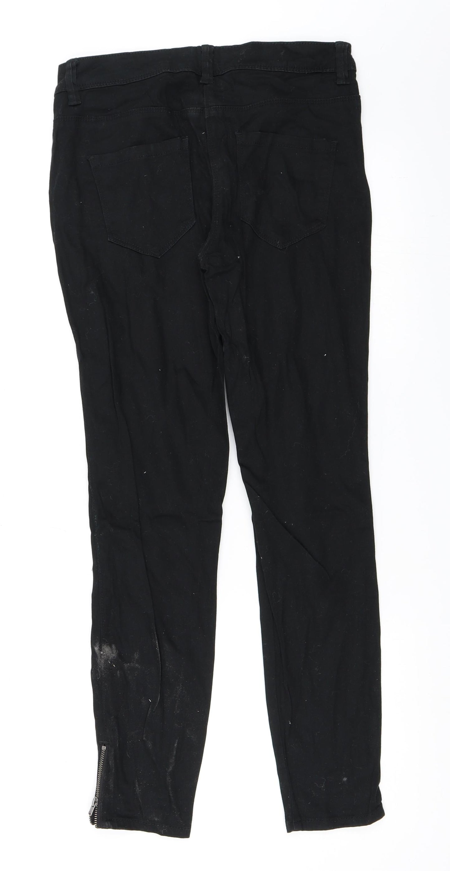 Womens UK Size 8 George Regular Fit Skinny Black Jeans