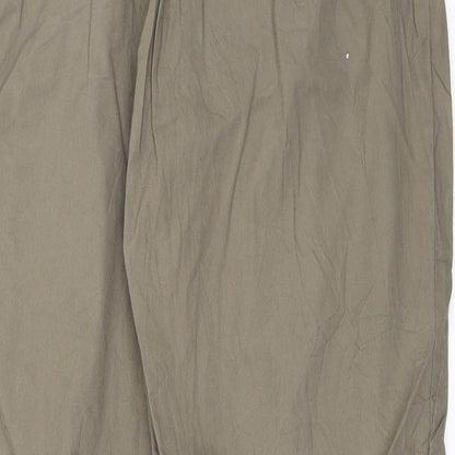 Womens UK Size 34 H&M Regular Fit Chino Green Trousers