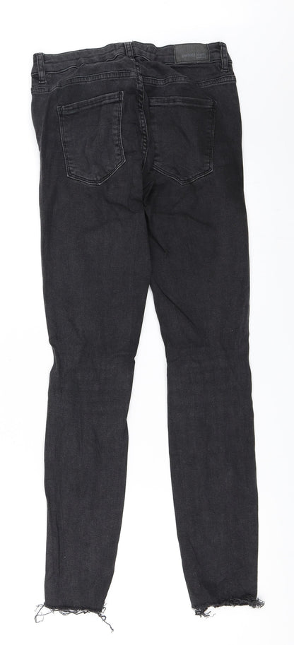 Womens UK Size 38 Gina Tricot Regular Fit Skinny Black Jeans