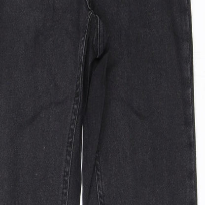 Womens UK Size 38 Gina Tricot Regular Fit Skinny Black Jeans