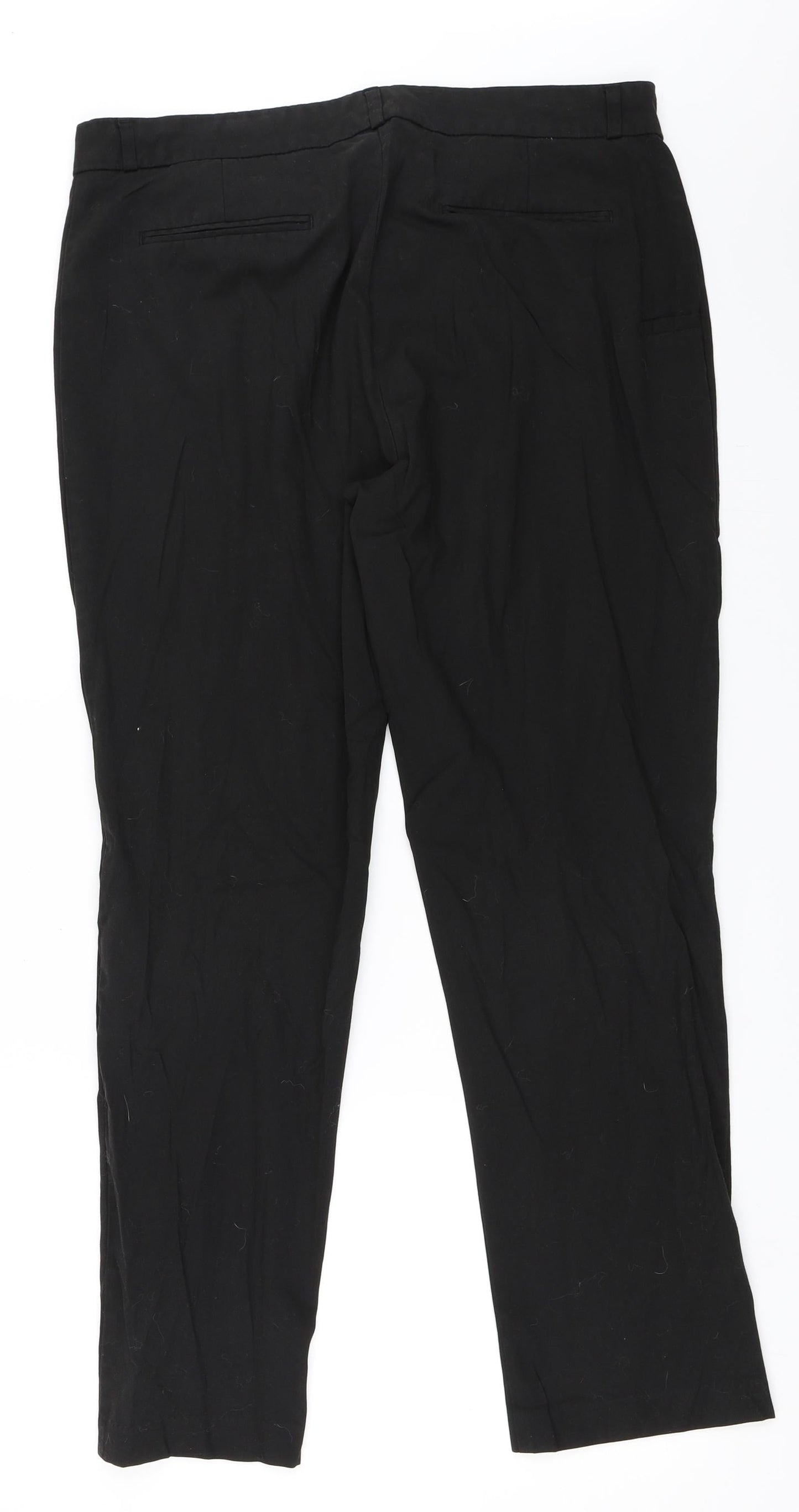 Womens UK Size 14 Marks and Spencer Regular Fit  Black Trousers