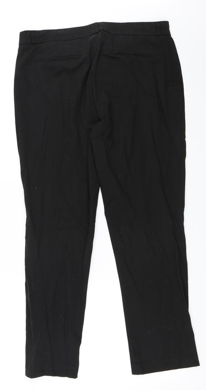 Womens UK Size 14 Marks and Spencer Regular Fit  Black Trousers