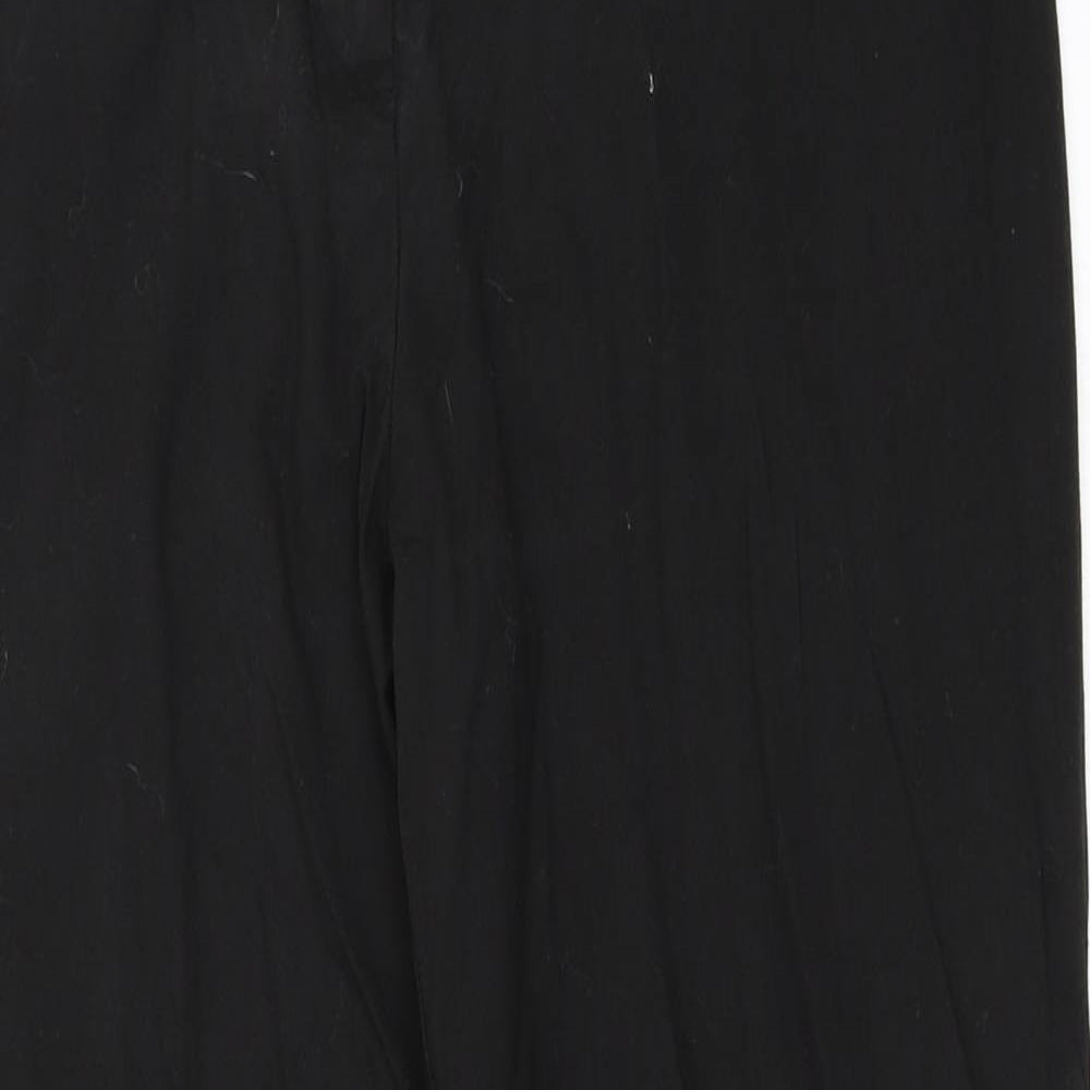Womens UK Size 14 Marks and Spencer Regular Fit  Black Trousers