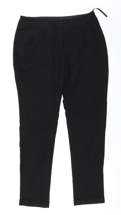 Womens UK Size 10 NEXT Regular Fit  Black Trousers