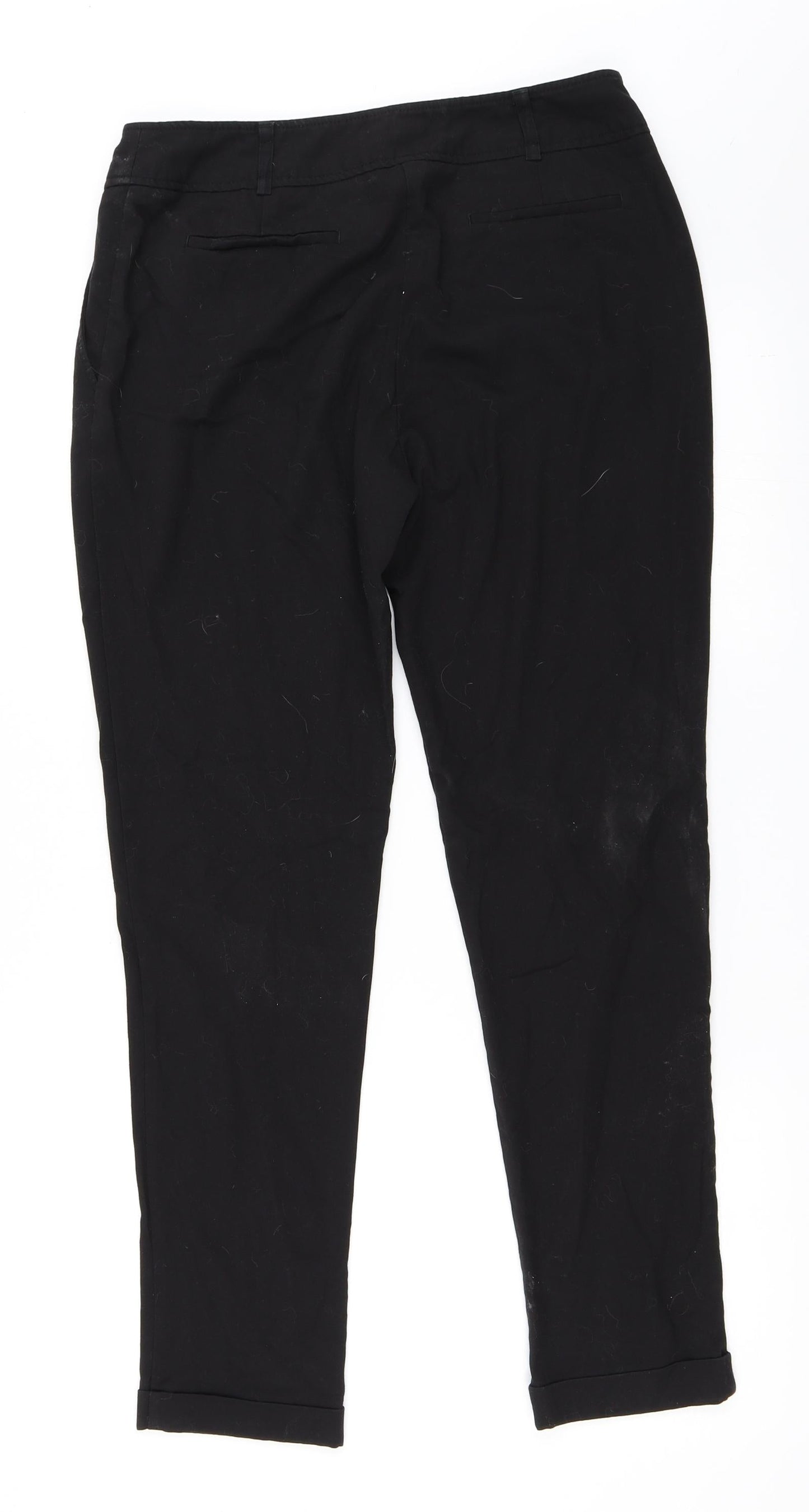 Womens UK Size 10 NEXT Regular Fit  Black Trousers