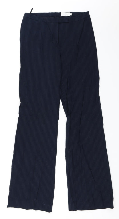 Womens UK Size 34 Hennes Regular Fit  Blue Trousers