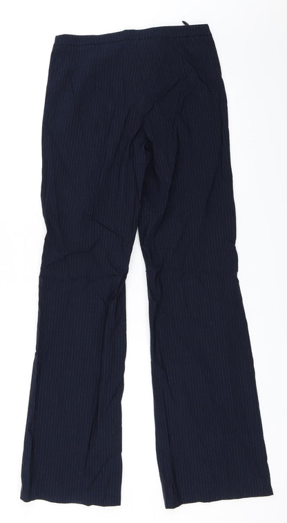 Womens UK Size 34 Hennes Regular Fit  Blue Trousers