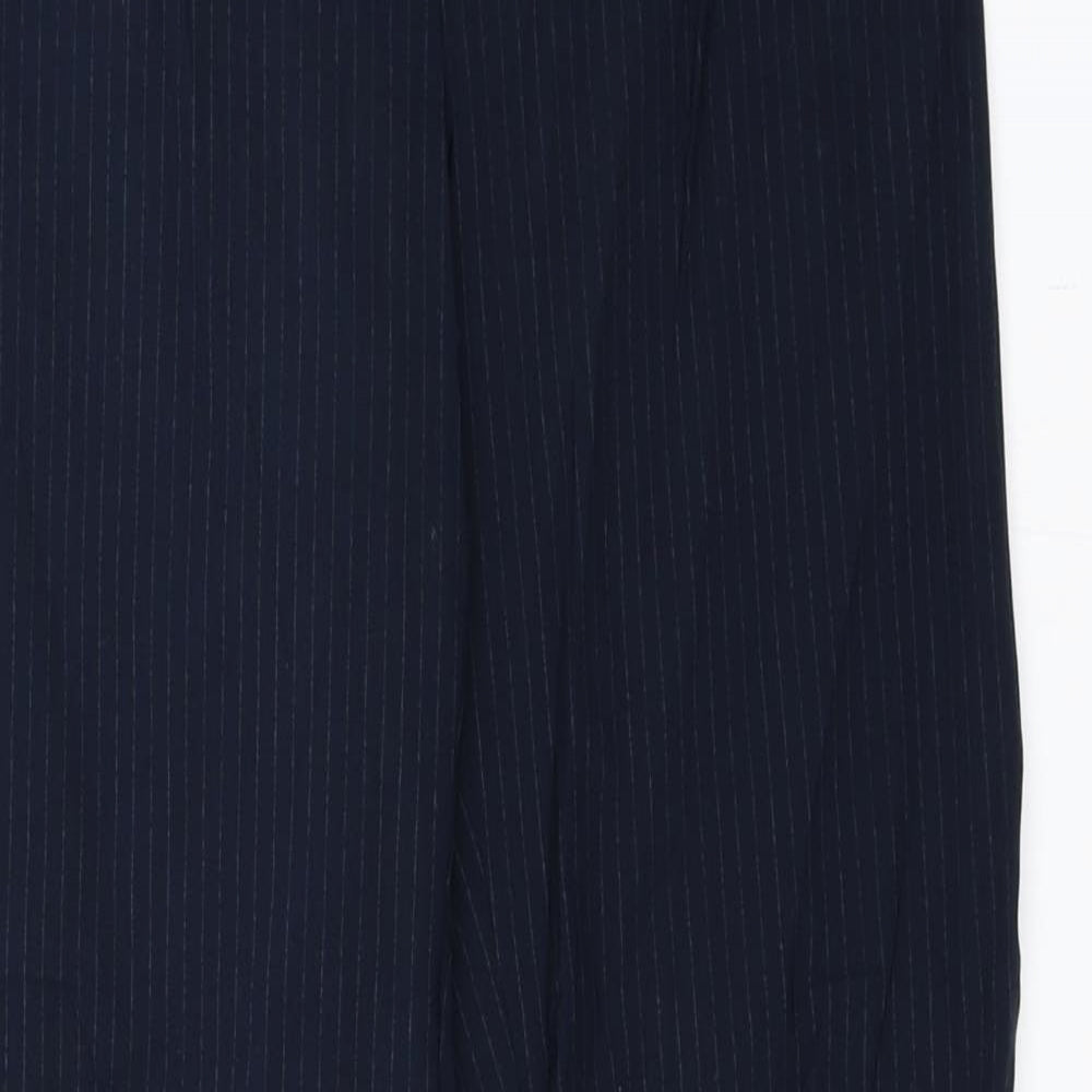 Womens UK Size 34 Hennes Regular Fit  Blue Trousers