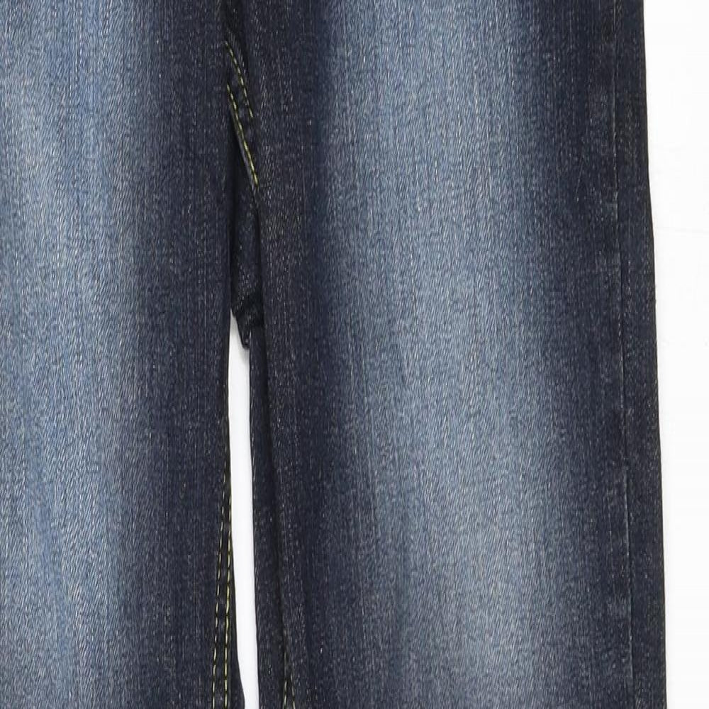 Womens UK Size 29 in Preworn Regular Fit Straight Blue Jeans