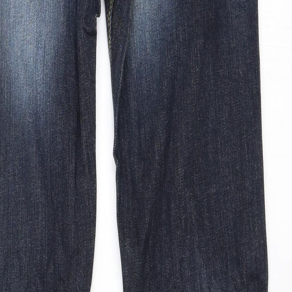 Womens UK Size 29 in Preworn Regular Fit Straight Blue Jeans