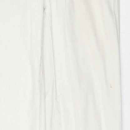 Womens UK Size XS Pieces Regular Fit Skinny Ivory Jeans