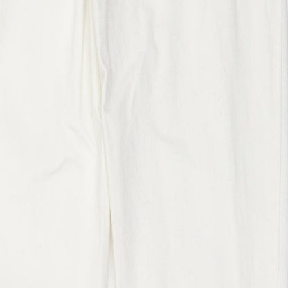 Womens UK Size XS Pieces Regular Fit Skinny Ivory Jeans
