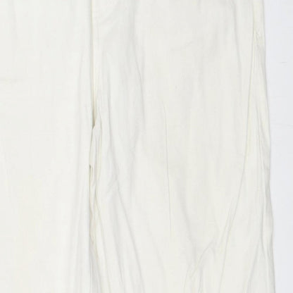 Zara Womens Ivory   Straight Jeans Size 44 L29 in