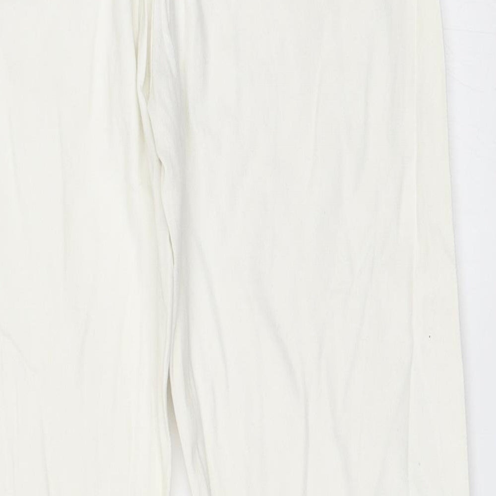 Zara Womens Ivory   Straight Jeans Size 44 L29 in