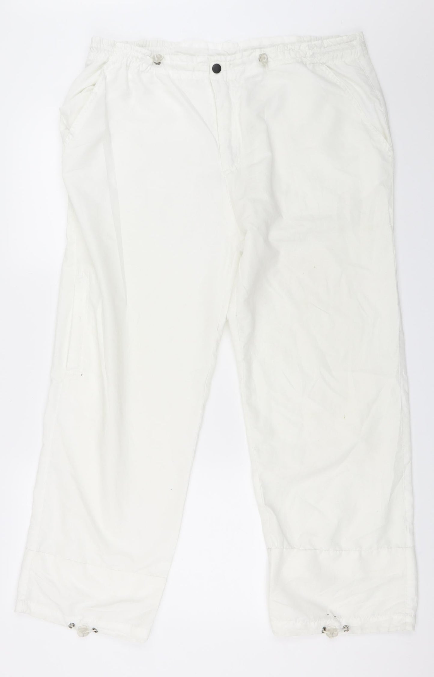 CMD Womens White   Sweatpants Trousers Size 44 L27 in