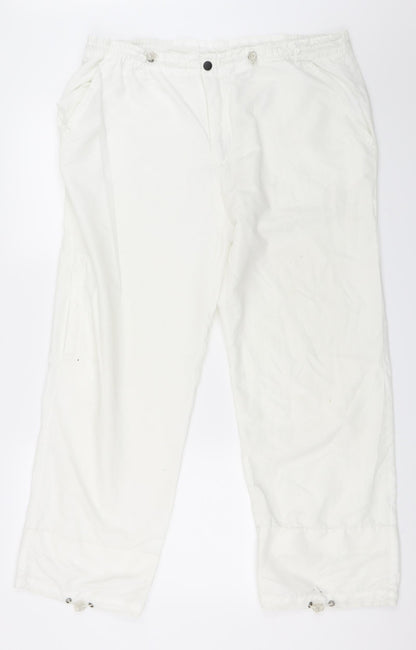 CMD Womens White   Sweatpants Trousers Size 44 L27 in