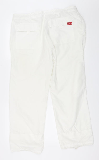 CMD Womens White   Sweatpants Trousers Size 44 L27 in