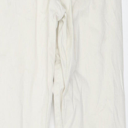 Womens UK Size 34 Preworn Regular Fit Skinny Ivory Jeans