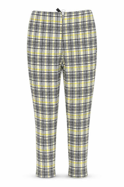 Missi London Womens Yellow   Capri Trousers Size 10 L25 in