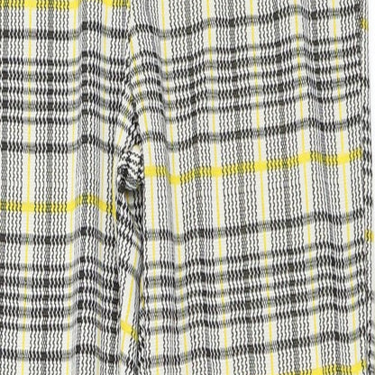 Missi London Womens Yellow   Capri Trousers Size 10 L25 in