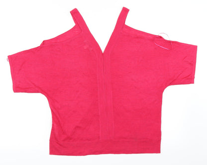 Monsoon Womens Pink   Pullover Jumper Size M
