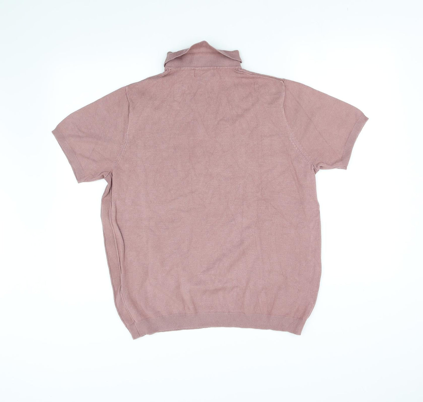 Womens UK Size L River Island Pink Basic Polo