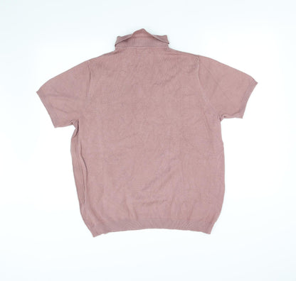 Womens UK Size L River Island Pink Basic Polo
