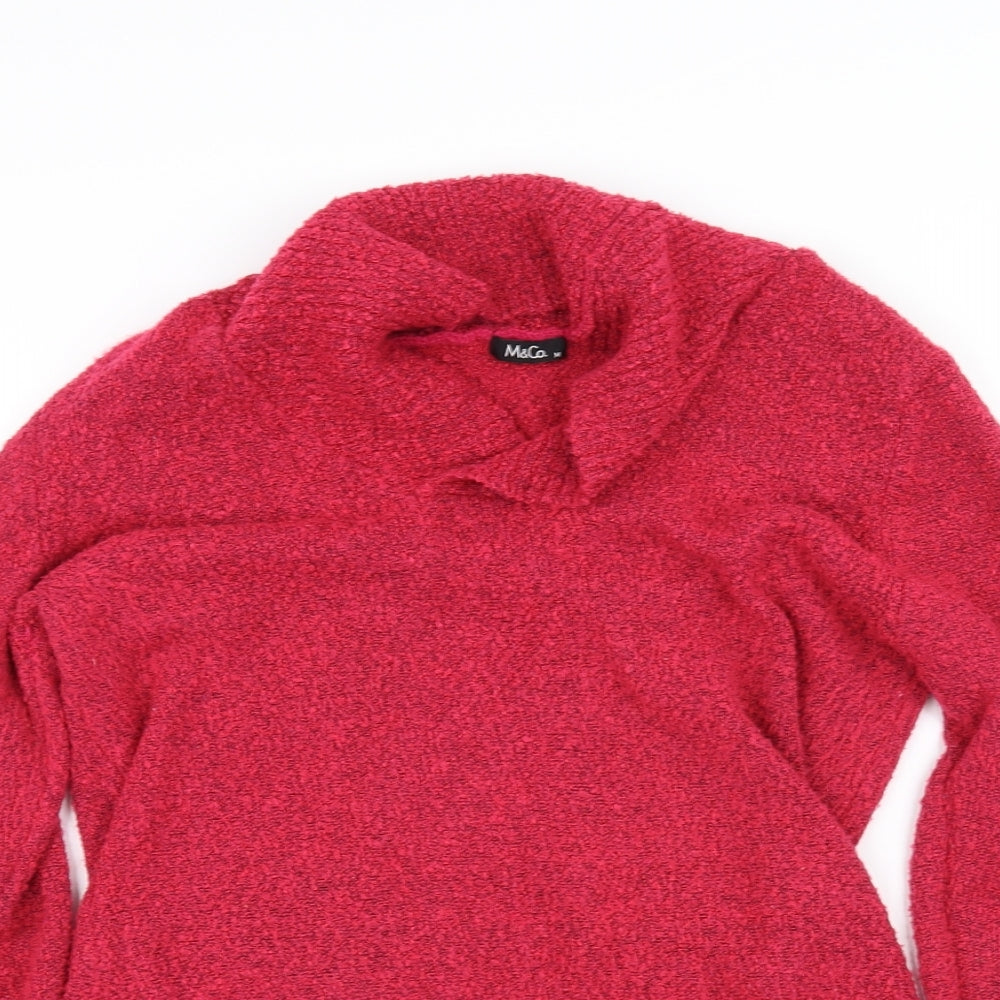 Womens UK Size M M&Co Pink Basic Blouse