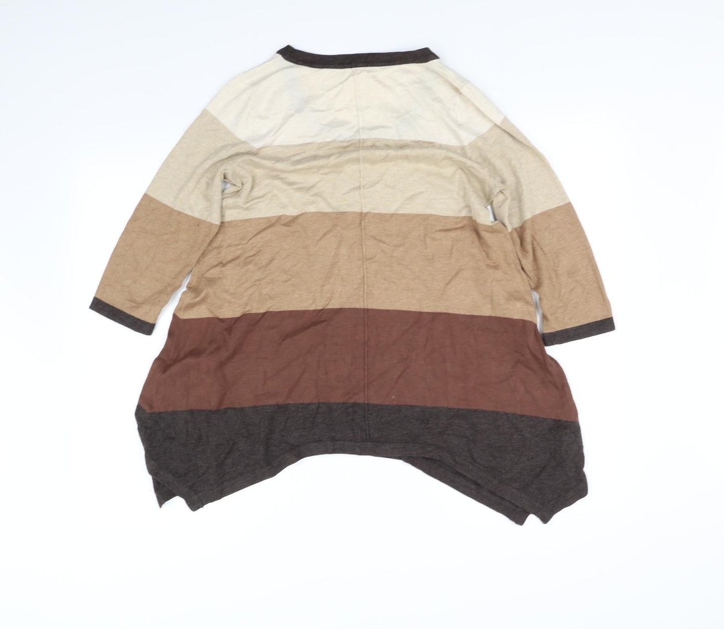 Womens UK Size 12 George Beige Basic T-Shirt