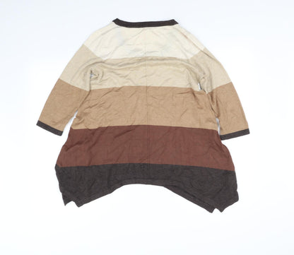 Womens UK Size 12 George Beige Basic T-Shirt