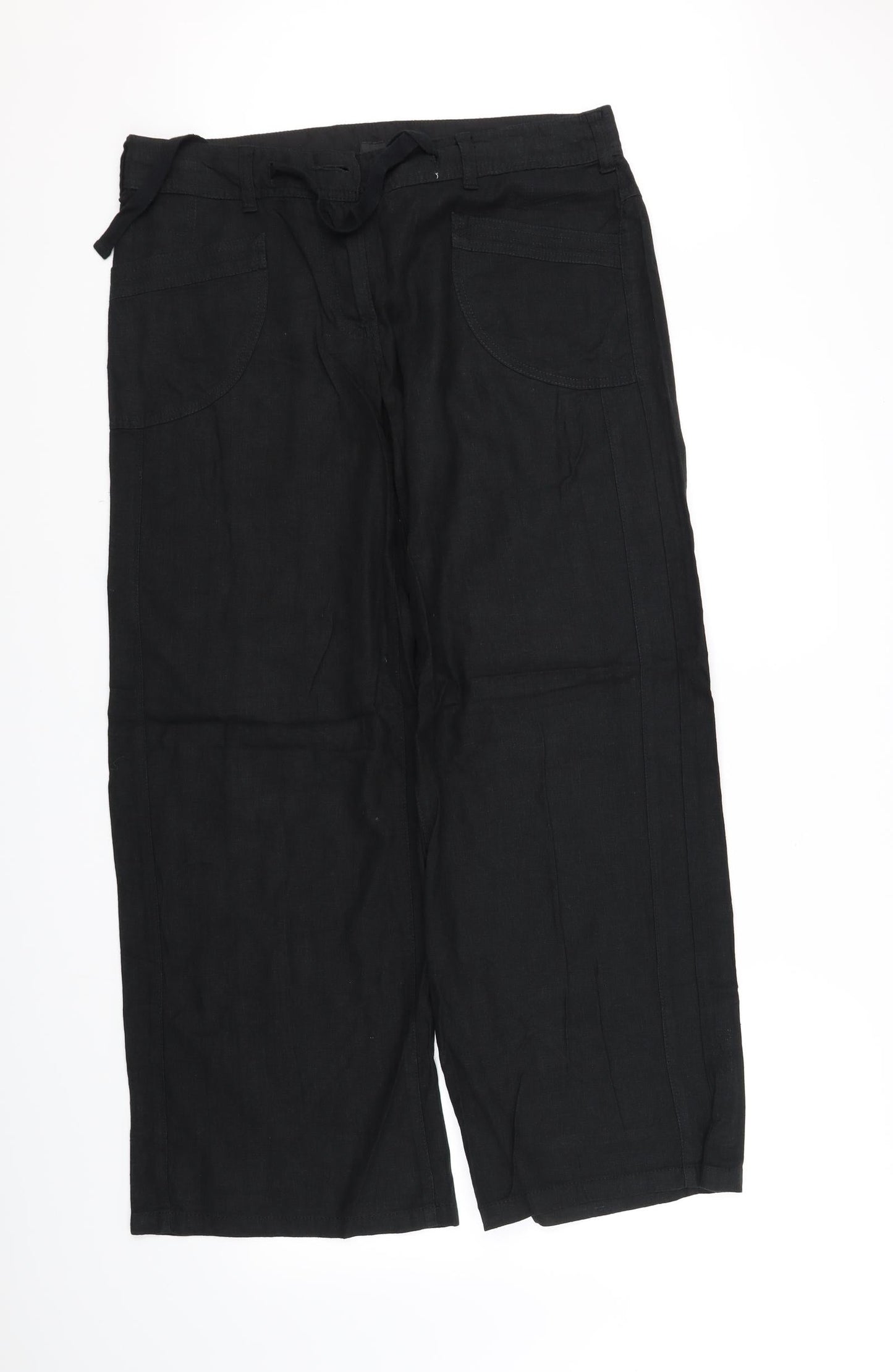 Womens UK Size 14 NEXT Regular Fit  Black Trousers