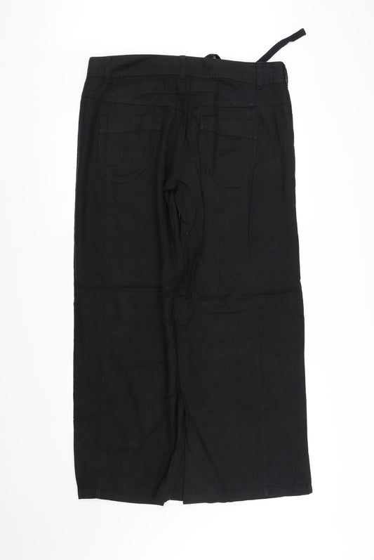 NEXT Womens Black   Trousers  Size 14 L32 in