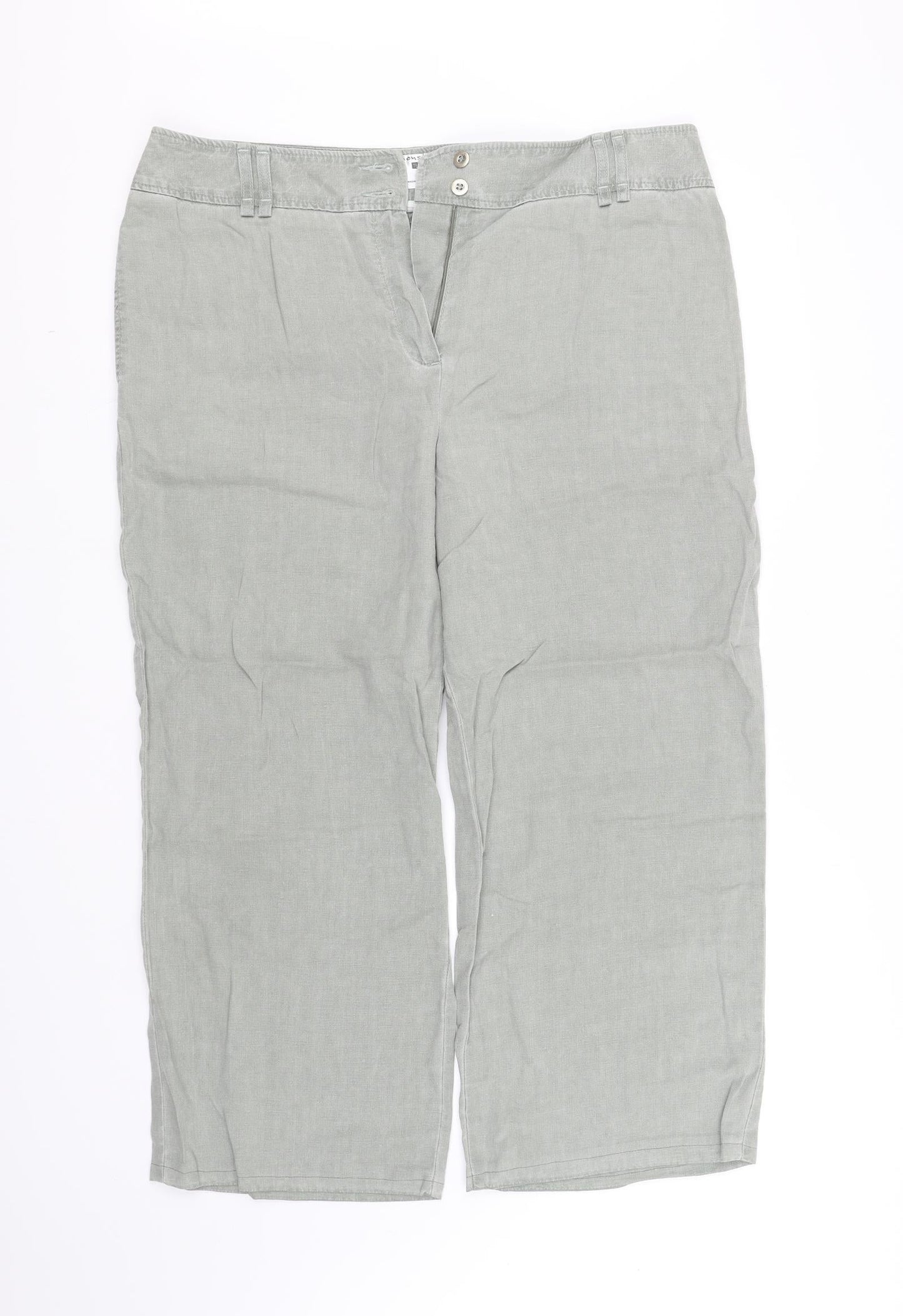 Womens UK Size 16 pre worn Regular Fit  Grey Trousers