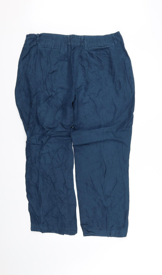 Womens UK Size L pre worn Regular Fit  Blue Trousers