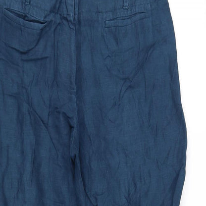 Womens UK Size L pre worn Regular Fit  Blue Trousers