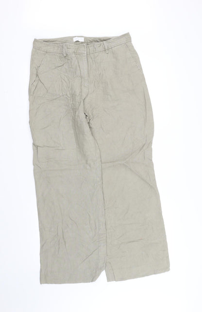 Womens UK Size 14 pre worn Regular Fit  Beige Trousers
