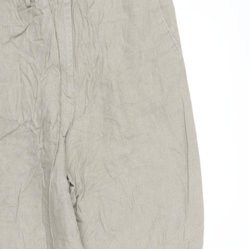 Womens UK Size 14 pre worn Regular Fit  Beige Trousers