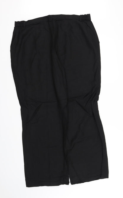 Womens UK Size L pre worn Regular Fit  Black Trousers