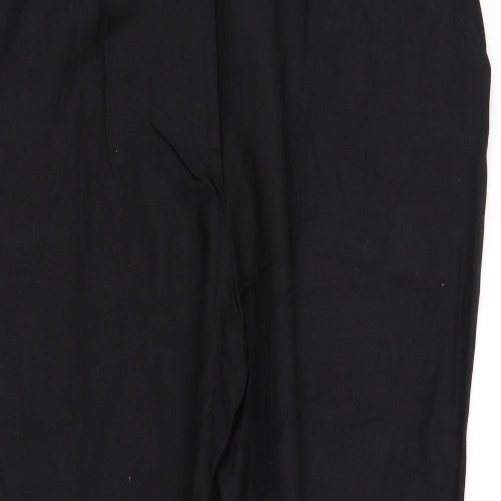 Womens UK Size L pre worn Regular Fit  Black Trousers