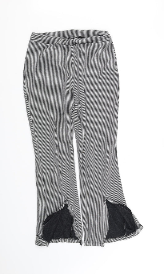 Womens UK Size S Zara Regular Fit Jegging Black Trousers