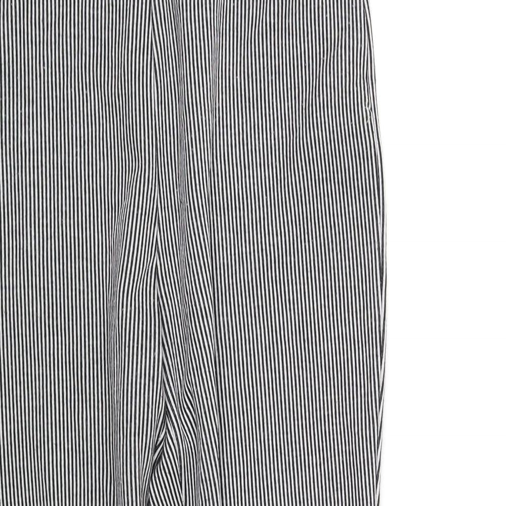 Womens UK Size S Zara Regular Fit Jegging Black Trousers