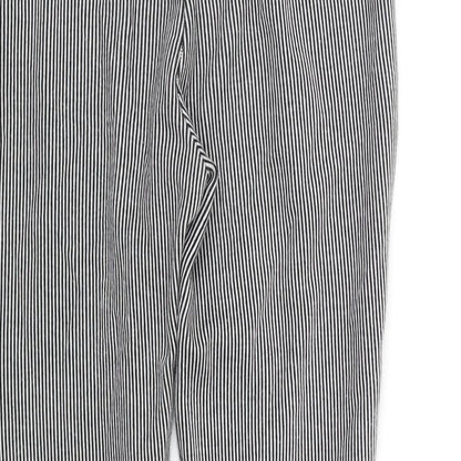Womens UK Size S Zara Regular Fit Jegging Black Trousers