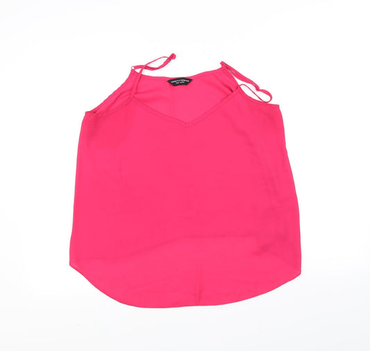 Womens UK Size 16 Dorothy Perkins Pink Basic Tank
