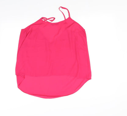Womens UK Size 16 Dorothy Perkins Pink Basic Tank
