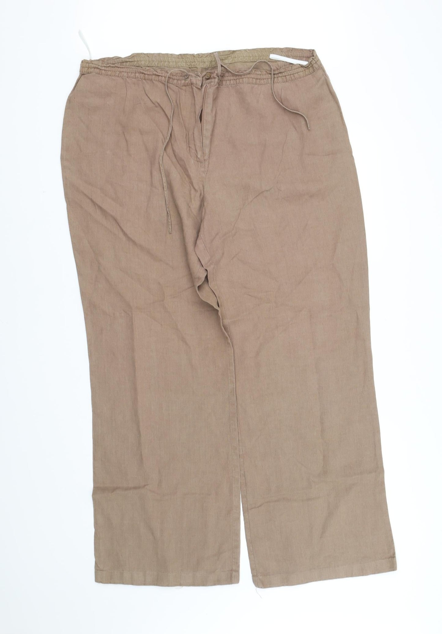 Womens UK Size XL pre worn Regular Fit  Beige Trousers