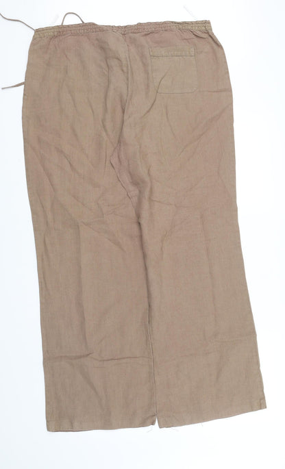 Womens UK Size XL pre worn Regular Fit  Beige Trousers
