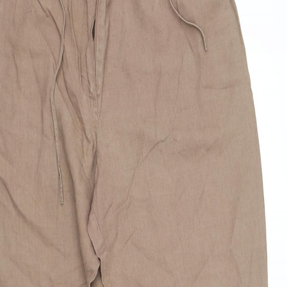 Womens UK Size XL pre worn Regular Fit  Beige Trousers