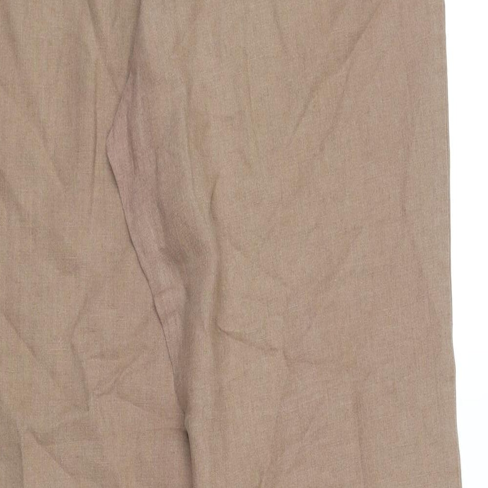 Womens UK Size XL pre worn Regular Fit  Beige Trousers
