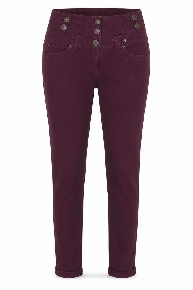 Womens UK Size 6 Select Regular Fit Straight Purple Jeans